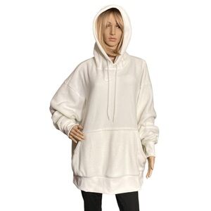 NEW $90 Nike Off White Oversized Pullover Hoodie - Size 2X